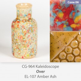 Kaleidoscope - CG964 over EL107 Glaze Combination Kaleidoscope - CG964 over EL107 Glaze Combination